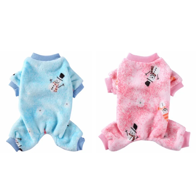 Christmas Pet Dog Clothes Winter Warm Dog Jumpsuits Pajamas for Small Dogs Puppy Cat Chihuahua Clothing Pet Pomeranian Pajamas