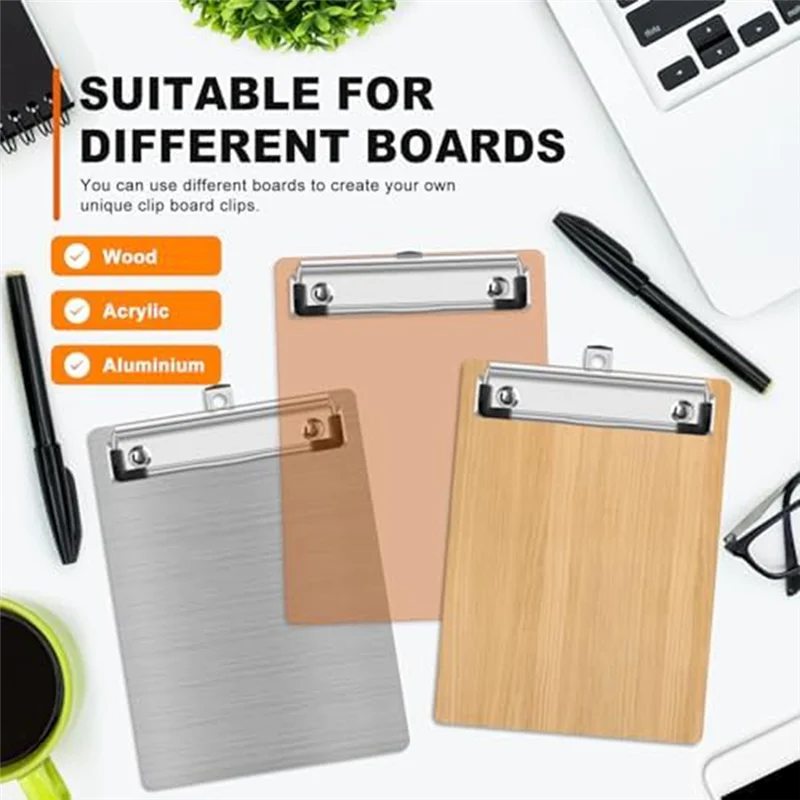 Superior-Pack Of 20 12Cm Fittable Metal Cardboard Clip Hooks Set Kit For Office, Craft Project Use