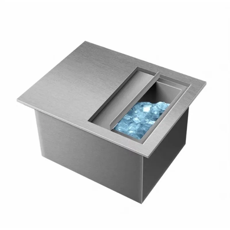 

Коммерческий утолщенный резервуар для хранения льда из нержавеющей стали для баров, кафе и магазинов молочного чая.