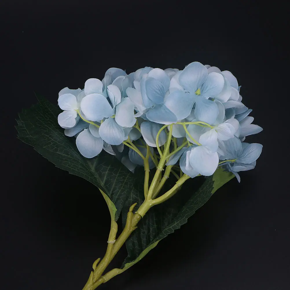 

2 Pcs Decorations Artificial Hydrangea Festival Adornment Simulated Bouquet Wedding Flowers Imitated Imitation