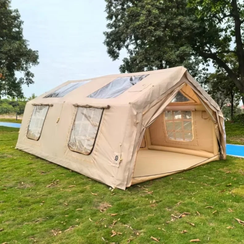 Wholesale Custom17.28 Inflatable Bedrooms Tent Oxford Fabric Pop up Lightweight Camping Tent Waterproof Automatic Tent