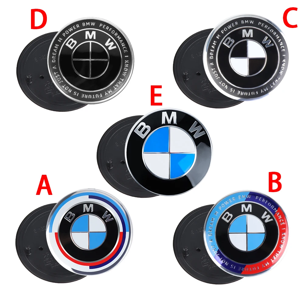 4pcs 56/68mm Auto Hub Caps Car Wheel Center Cover Accessories for BMW M Performance E34 E36 E60 E90 E46 X1 X2 E53 E30 E87 F10 M5