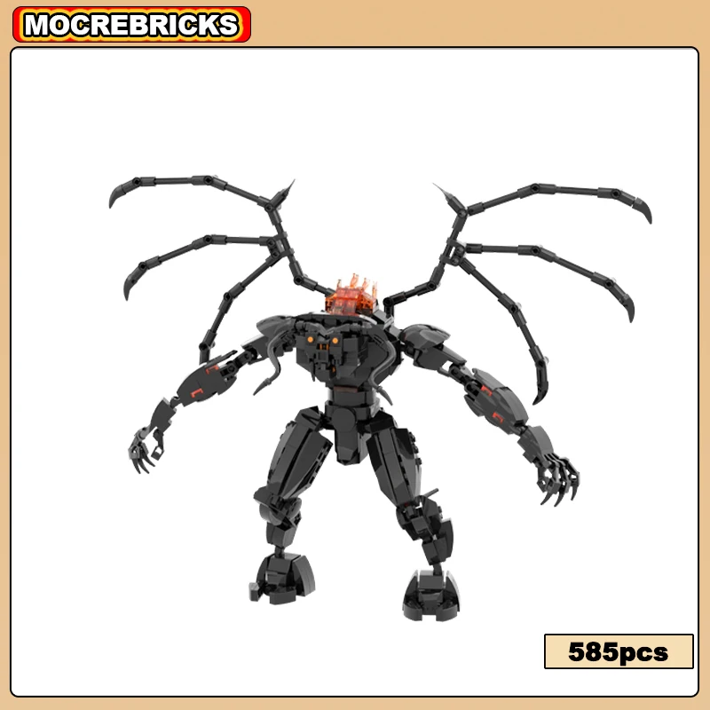 

Magic Ring Movie Monster Building Blocks MOC-125230 Balrog of Moria Assembly Model Brick Toys For Children's Christmas Gifts