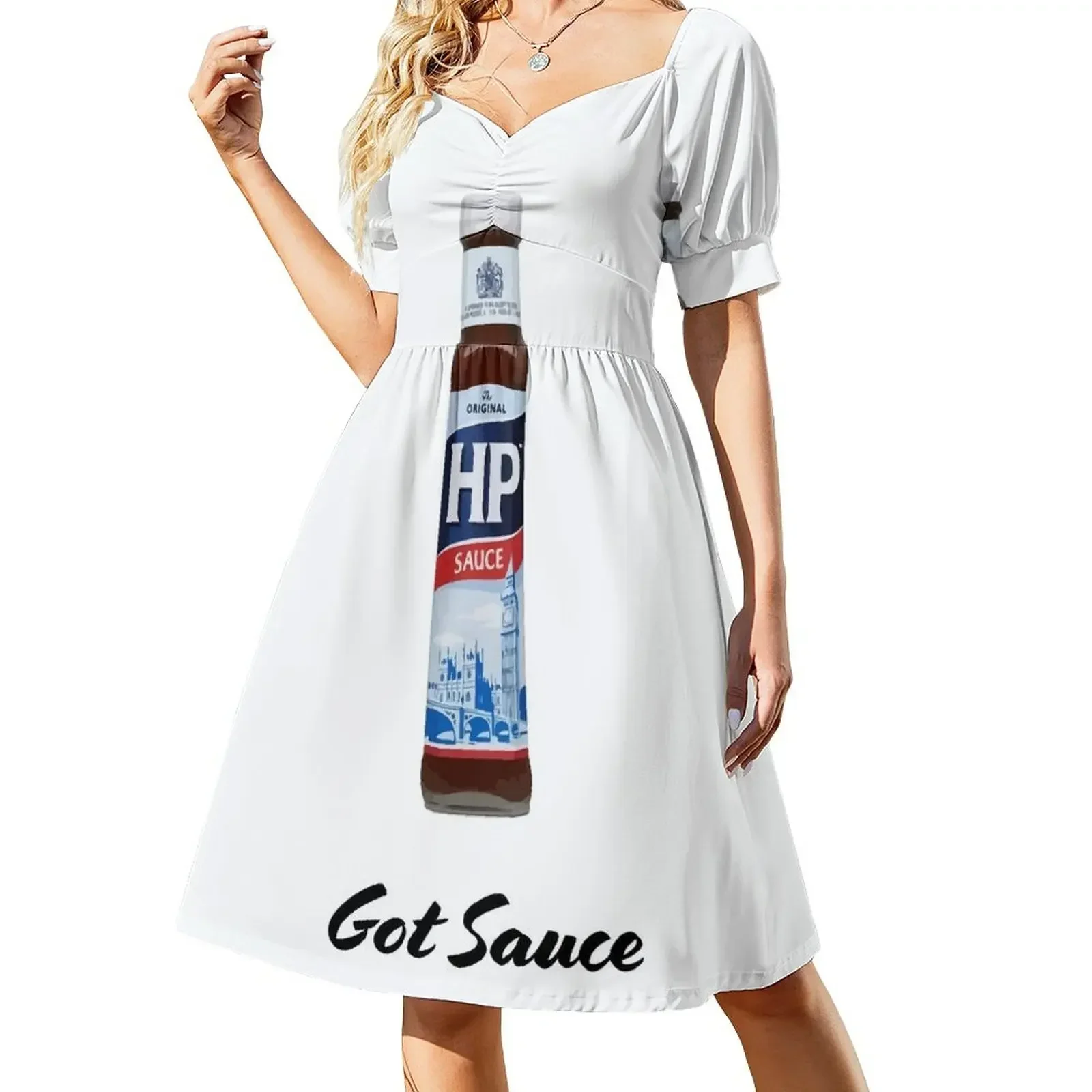 Got Sauce HP Sauce Brown Sauce Sleeveless Dress Dresses gala Evening dresses Woman's evening dress Dress