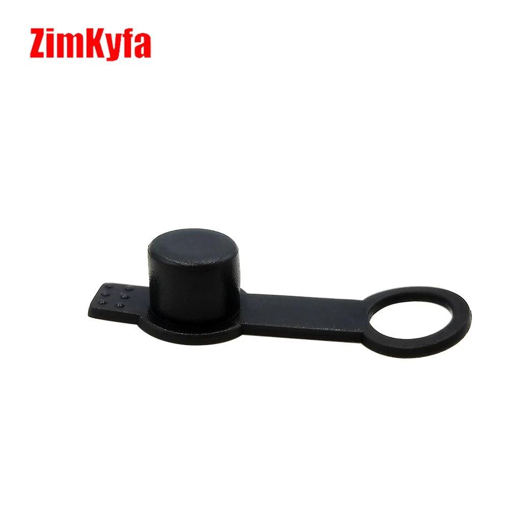 Black HPA Air Tank Regulator Rubber Fill Nipple Male Foster Quick Disconnect Dustproof Covers