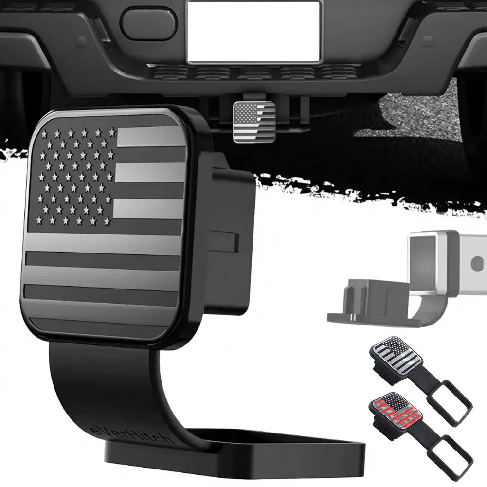 Trailer Towing Hook Receiver Cover,Universal SUV Tow-Hitch Protector,Dustproof Hitch-Receiver Tube Plug,Tool-Free Installation