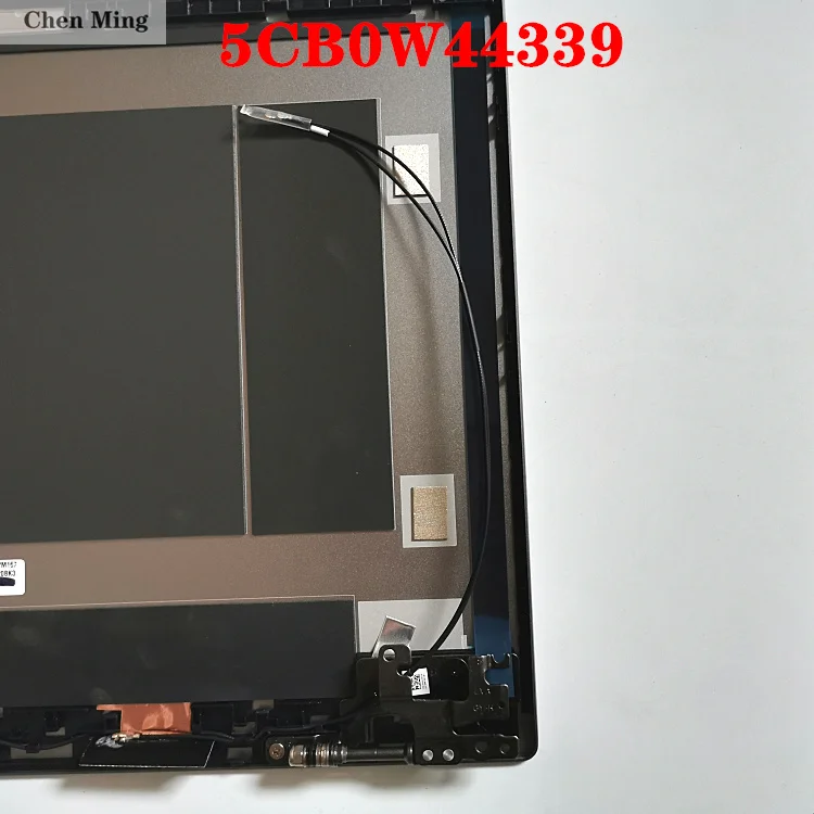 新しい 5CB0W44339 レノボ ThinkBook 14-IML 14-IIL 20RV 20SL LCD バックカバー A トップシェルとヒンジ付きワイヤレスネットワークカードアンテナ