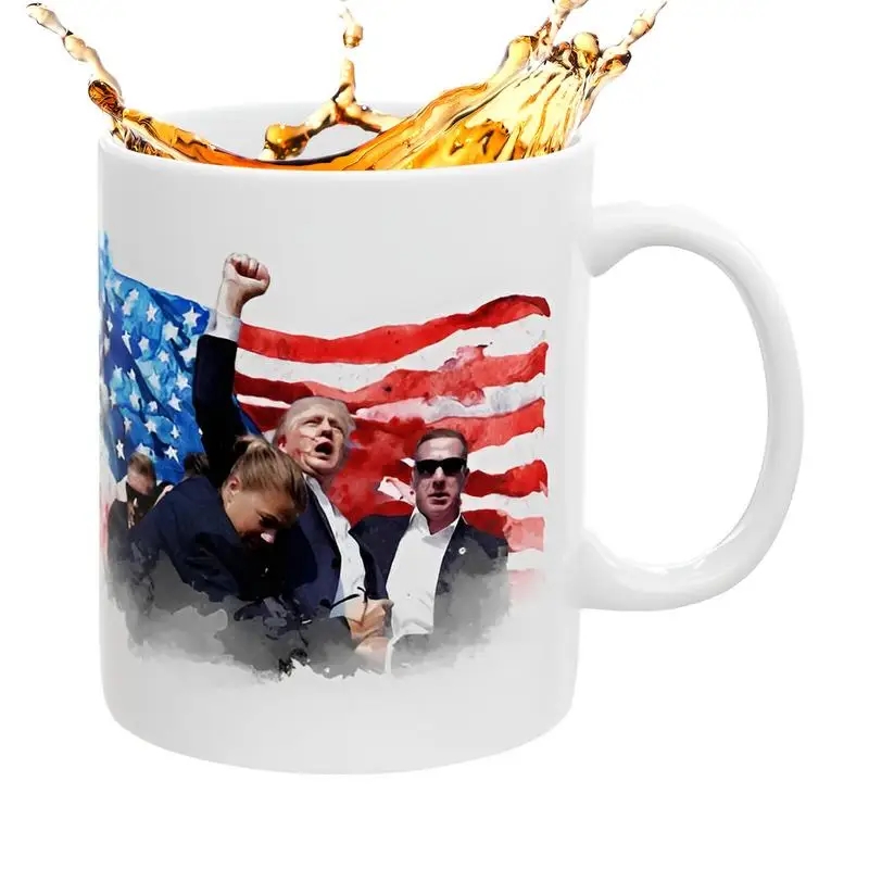 Election Mug President President Won't Be Stopped Mug Creative Coffee Mugs President Fight Ceramic Drinking Cup For Hot Or Cold