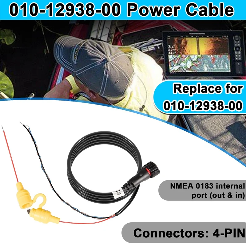 Boat Power/Data Cable 010-12938-00 Fit for Garmin EchoMAP Ultra 102sv, 106sv, 122sv, 126sv, Ultra2 10’’ and 12’’ Chartplotters