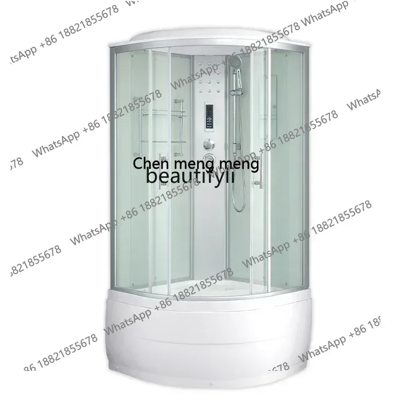 

R Shower room bathroom glass partition toilet dry and wet separation household bath room bath R
