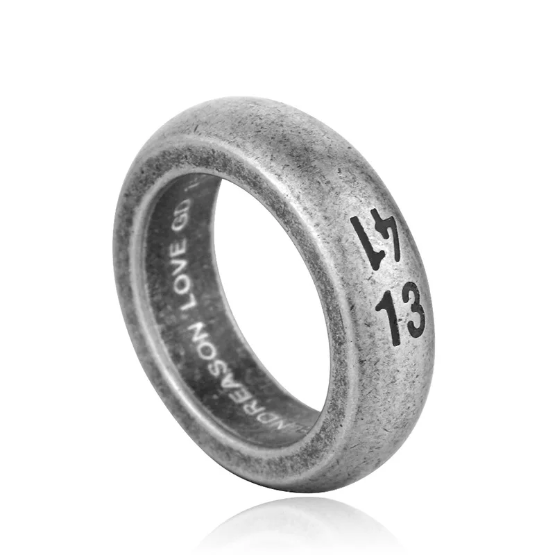 1314 Digit Romantic Couple Tail Ring Lifetime Fashion Brand Stainless Steel Men's and Women's Rings Size 7-13