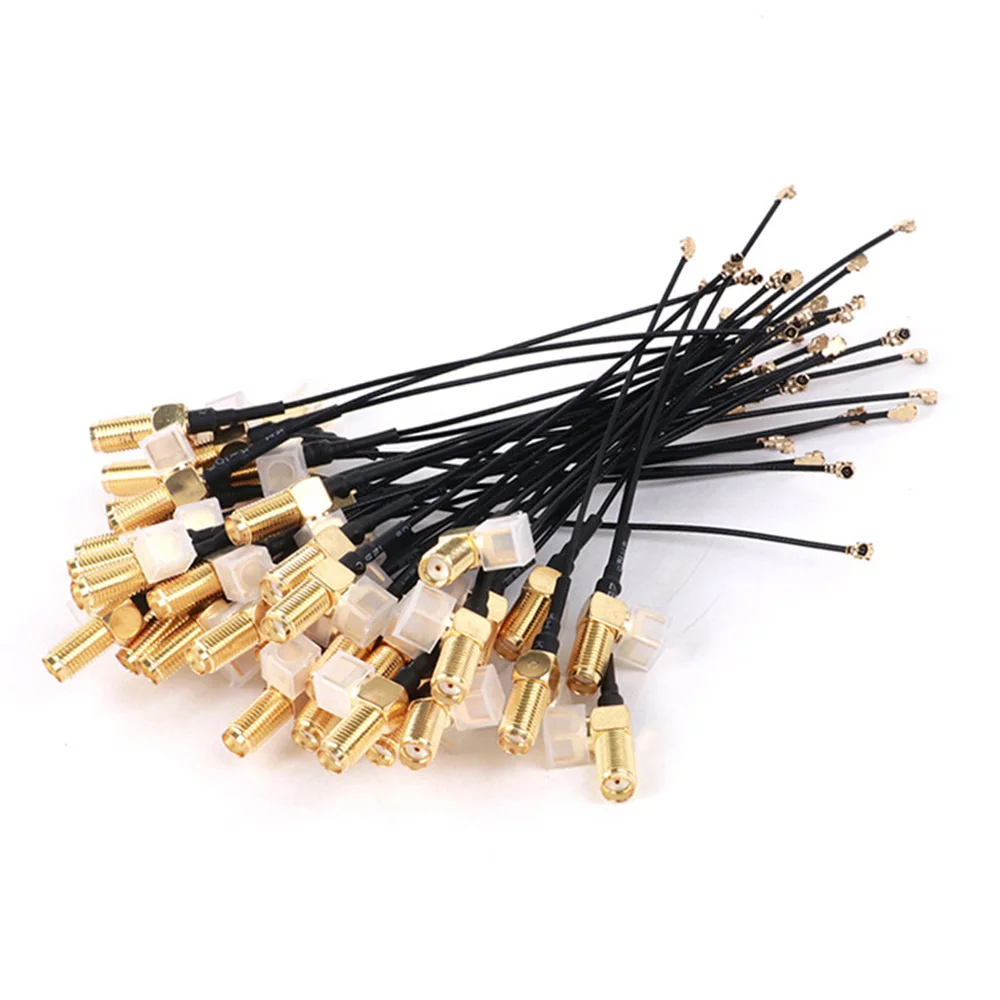 RF 1.13MM 0.81MM MHF Cable SMA Female PCB Panel Mount to u.FL MHF  Female WIFI Antenna RF Coaxial Pigtail Extension Cable