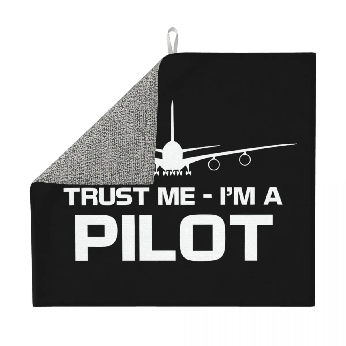 Trust Me IM A Pilot Dish Drying Mat for Kitchen Absorbent Fast Dry Plane Flying Aeroplane Aviation Gift Microfiber Drainer Pads