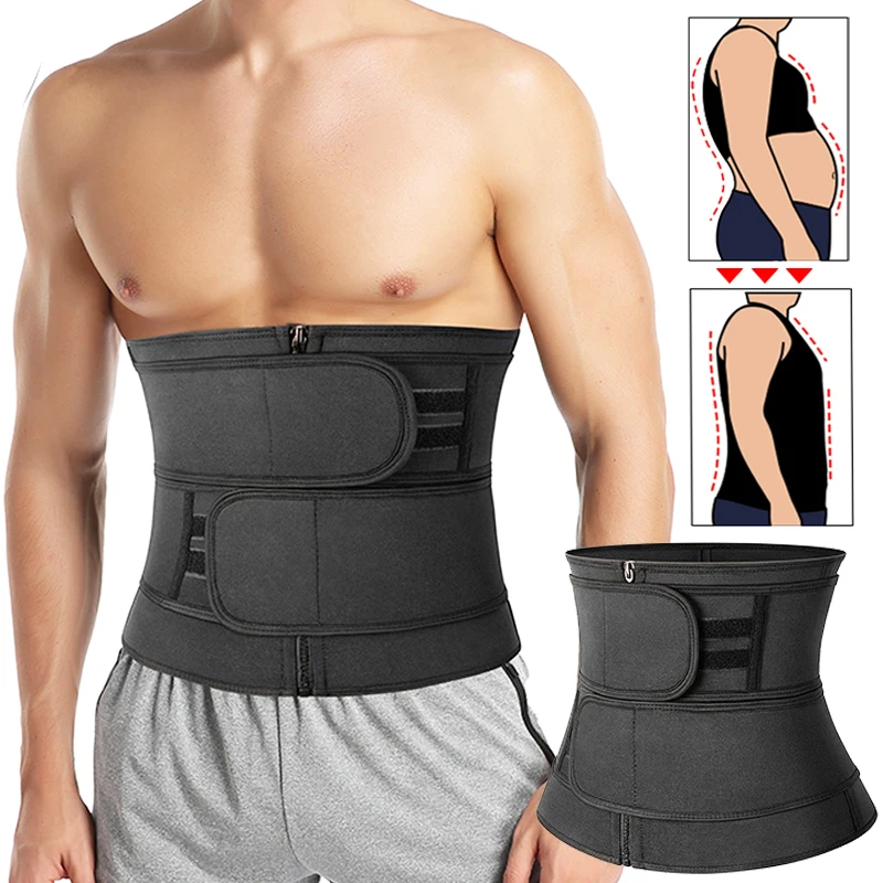 

Men Waist Trainer Body Shapers Slimming Belt Modeling Strap Sheath Weight Loss Belly Shaper Workout Trimmer Corset