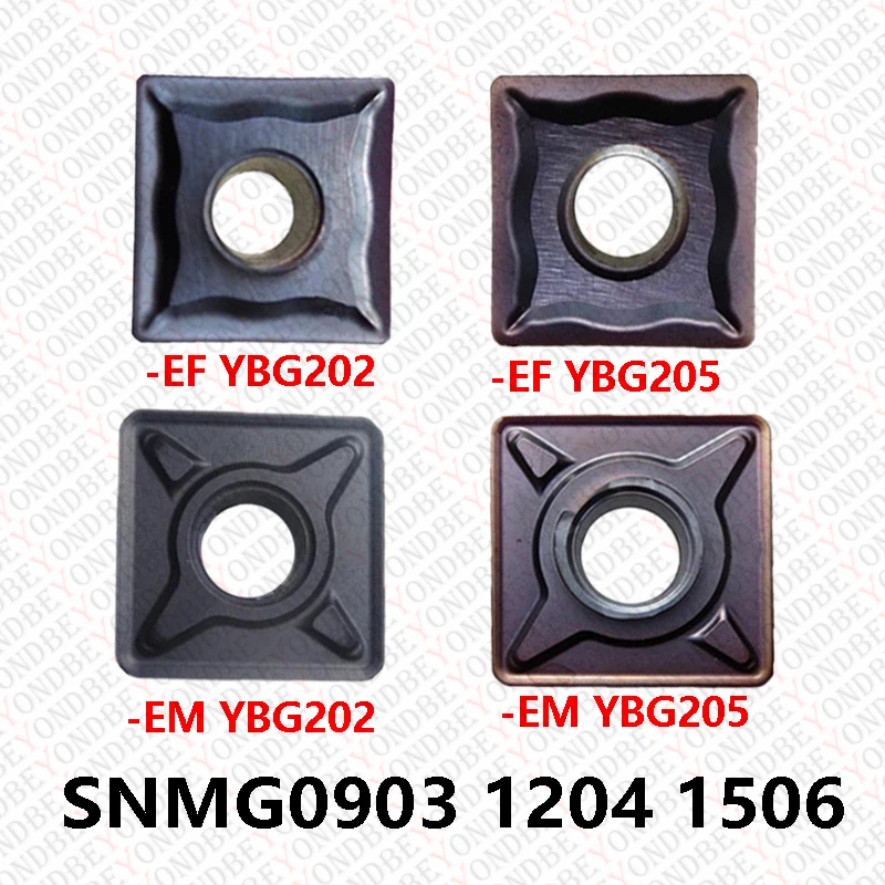 

SNMG SNMG090304 SNMG120404 SNMG120408-EF-EM SNMG150608 YBG205 YBG202 YBM153 YBM253 Carbide Inserts Turning Tool Cutter CNC 10pcs
