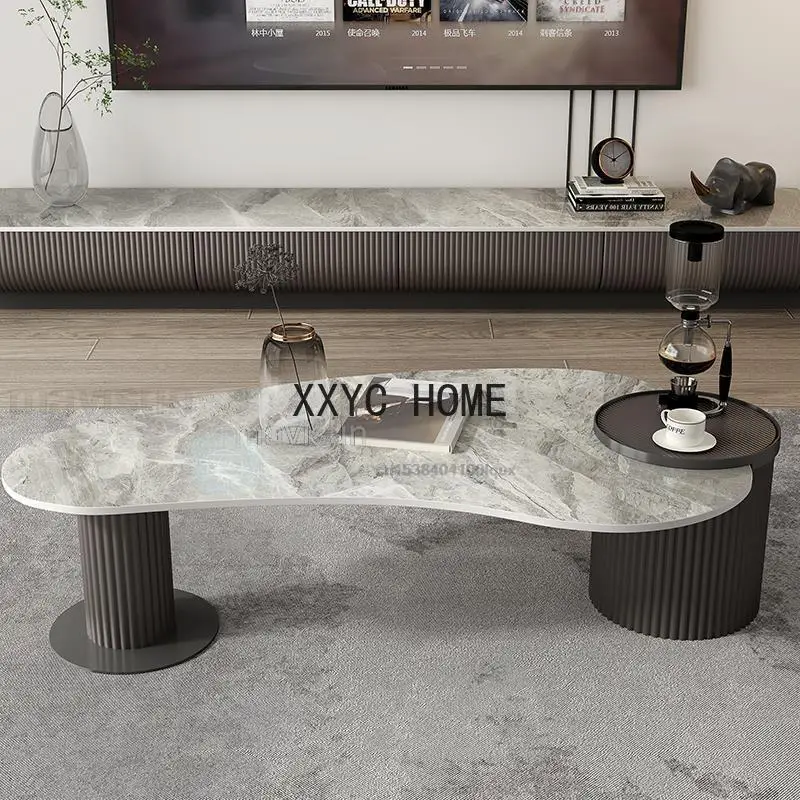 Tv Cabinet Tea Table Combination Modern Simple Small Family New Tv Cabinet Ground Cabinet Living Room Furniture