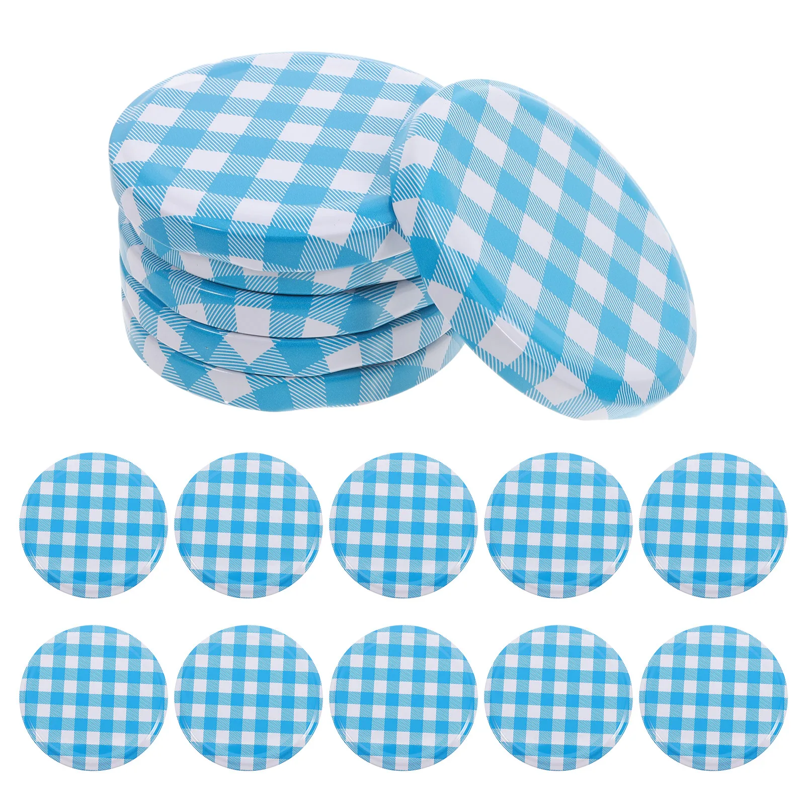 

50pcs Canning Jar Lids Regular Mouth Glass Bottle Caps Sealing Tinplate For Chili Sauce Storage Kitchen Bar Tools