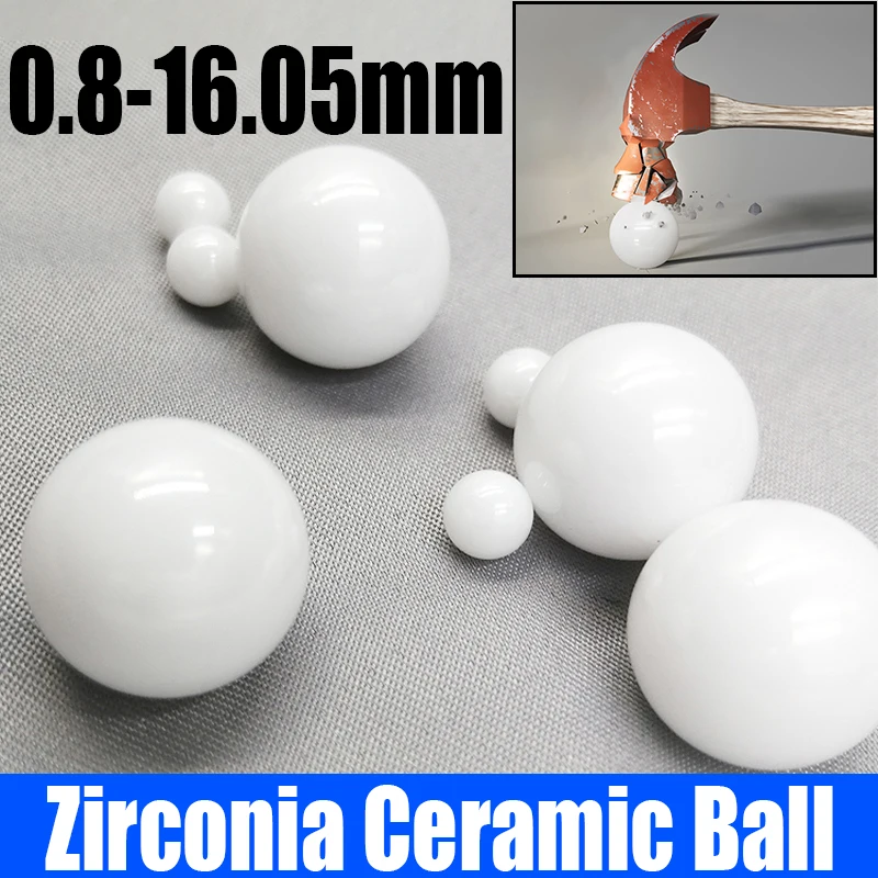 

1-20PCS Zirconia Ceramic Ball G10 Precision ZrO2 Ceramic Bearing Balls Smooth Round Ball Bead Roller Beads Dia 0.8mm-16.05mm