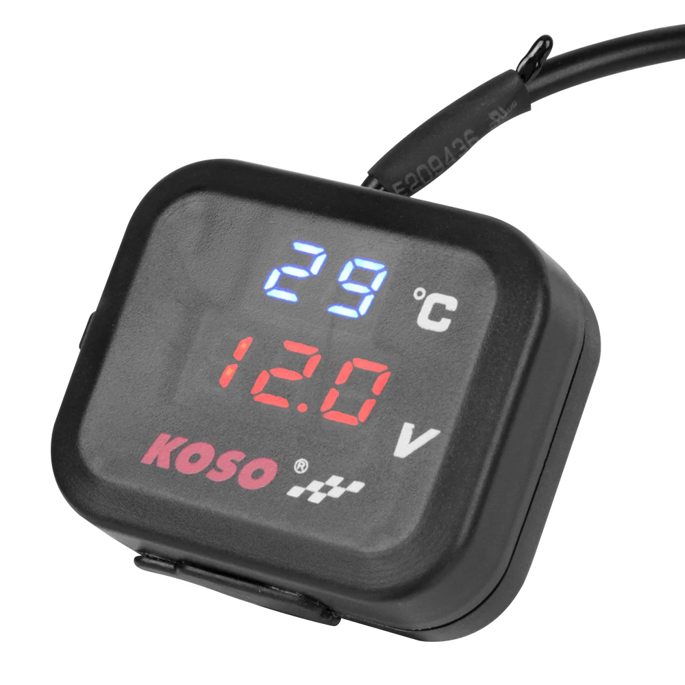 Misuratore di temperatura dell\'acqua del motociclo universale indicatore di temperatura del caricatore del telefono USB per accessori HONDA SUZUKI