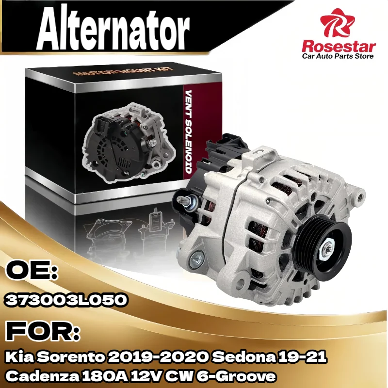 

Auto Alternator for Kia Sorento Sedona Cadenza 2019 2020 2021 2018 180A 12V CW 6 Groove 373003L050