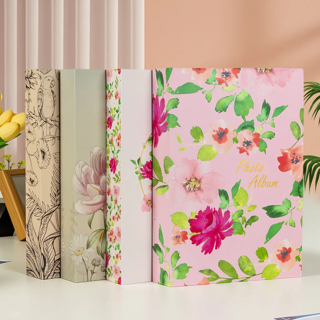 

4R 6 Inch 300-Pocket Flat-Back Paper Core Photo Album Large Capacity Storage for Family Memories & Festival Gifts