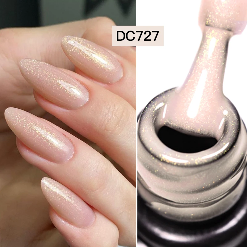 

Mtssii 7ML Nude Glitter Nail Gel Polish Pink Natural Long Lasting Manicure HEMA FREE Soak Off Nail Art Base Top Coat Varnish
