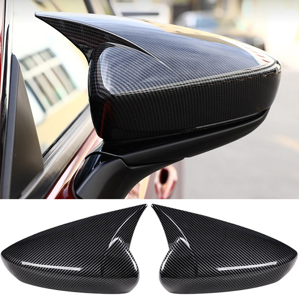 2X Side Rearview Mirrors Cover Decorative Exterior Modification Products Left+Right For Mazda 3 2020 2021 2022 Car Accessories