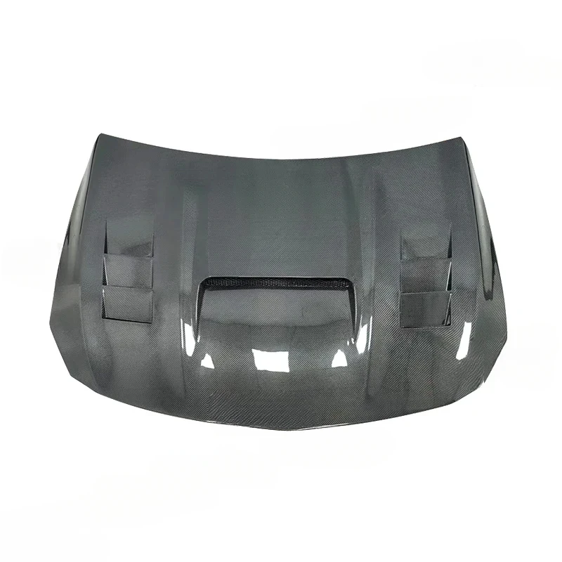 Carbon Fiber Front Engine Hood Compact Performance Hatchback 2014-2017 High Strength Lightweight Sport Style Easy Installati