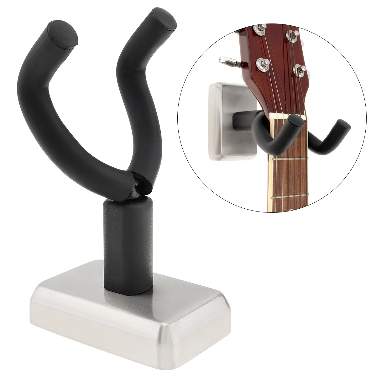 Wall Mount Non-Slip Guitar Hanger Hook, Universal Holder, Stand, Ukulele, Violin, Bass, Bracket, Instrument Accessories