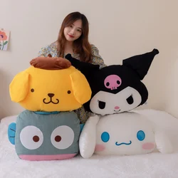 Sanrio Pom Pom Purin Hangyodon Cinnamoroll Kuromi Tuxedo Sam Hello Kitty peluche cuscino divano camera da letto Home Decor cuscino per dormire