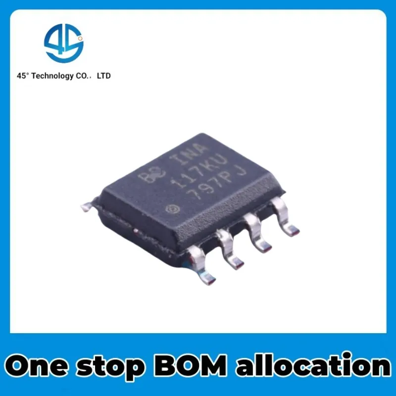 

5PCS INA117 INA117KU SOP8 high common mode voltage differential amplifier buffer amplifier NEW IC Chipset