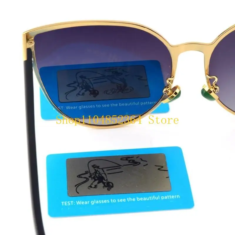 

652F polarized sunglasses test card check glasses polarized glasses test paper access