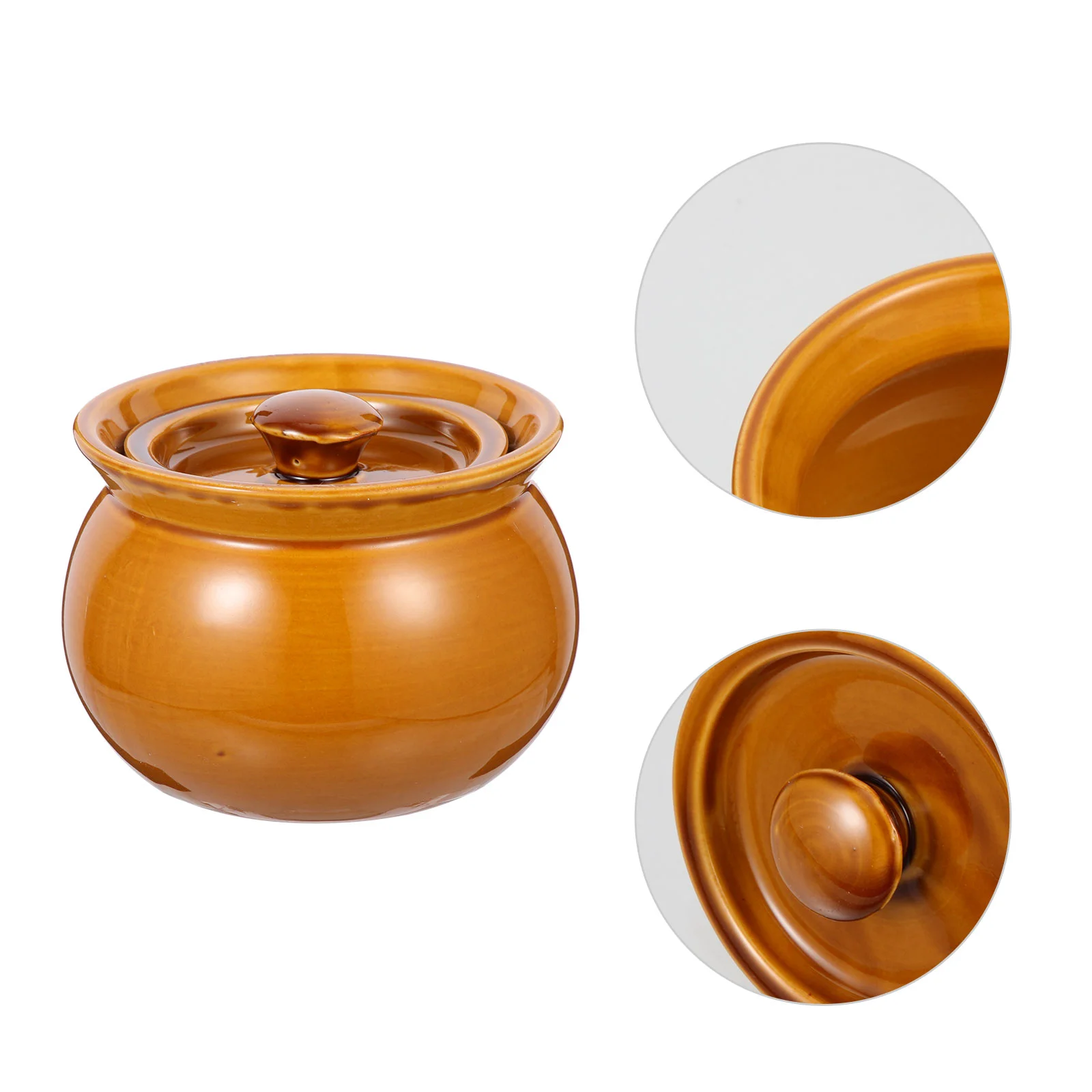 

Clay Pot for Cooking Crock Food Containers with Lids Ceramic Soup Kitchenware Oven Stove