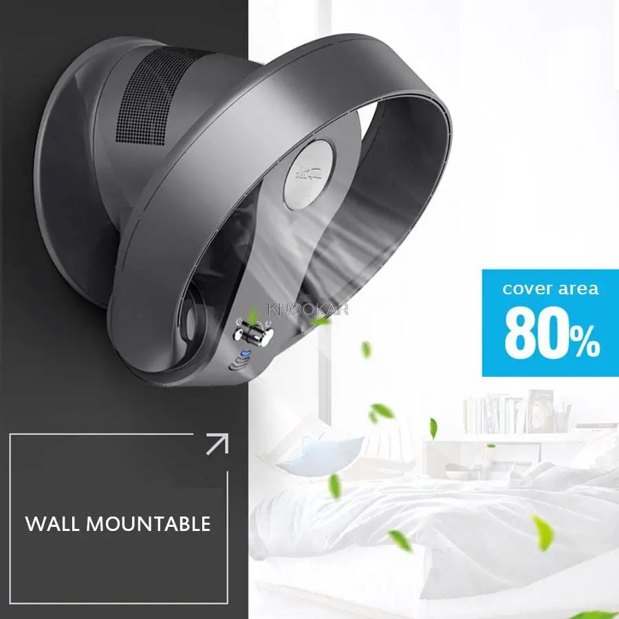 

2020 супер тихий безлопастной вентилятор с регулируемой скоростью и безлопастным вентилятором для домашнего офиса имеет функцию дистанционного синхронизации, складной вентилятор 12 дюймов