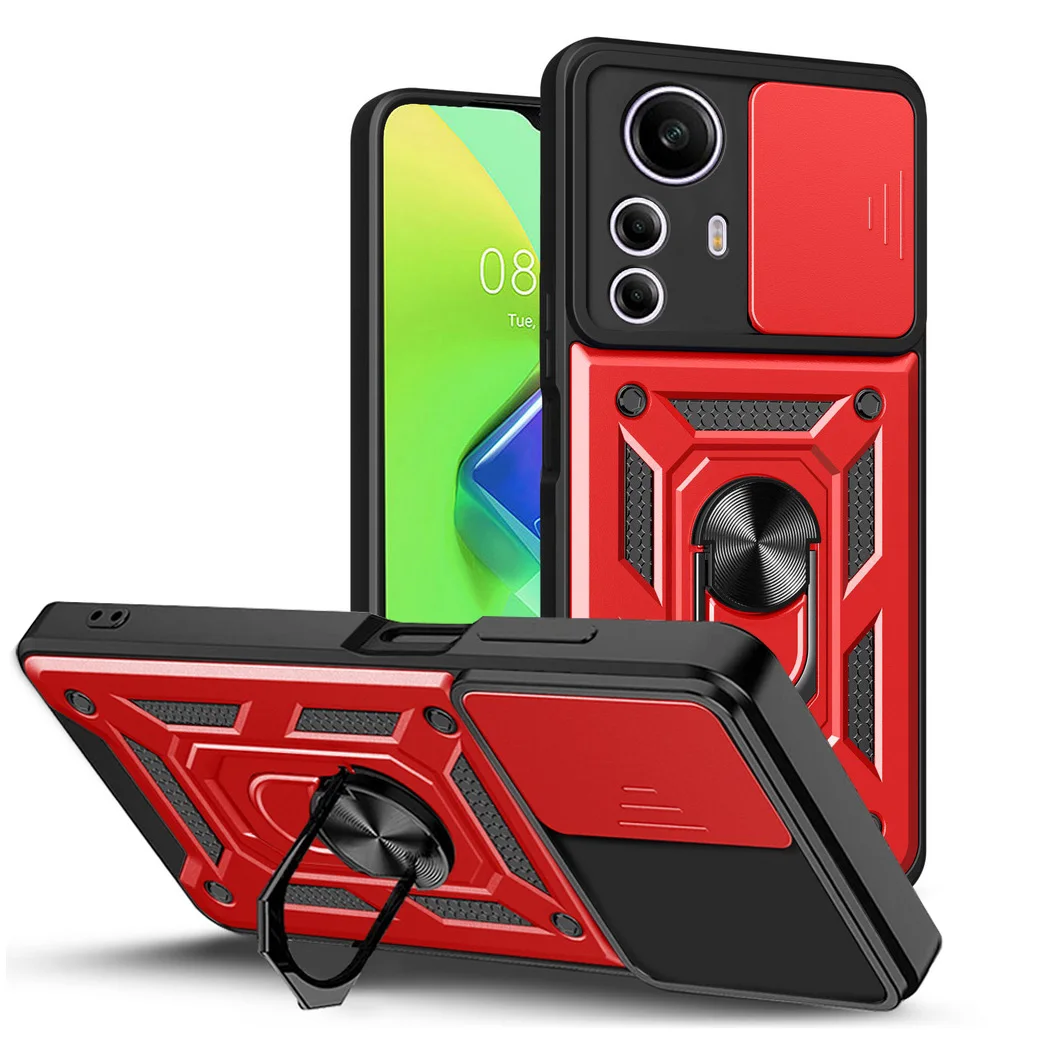 Camera protect case for Xiaomi Redmi Note 12S 12 Pro + 11E 5G 11 Pro 11S 11T Note 10 Pro 10S 9T 9 Pro 8 Armor Hybrid Ring Cover