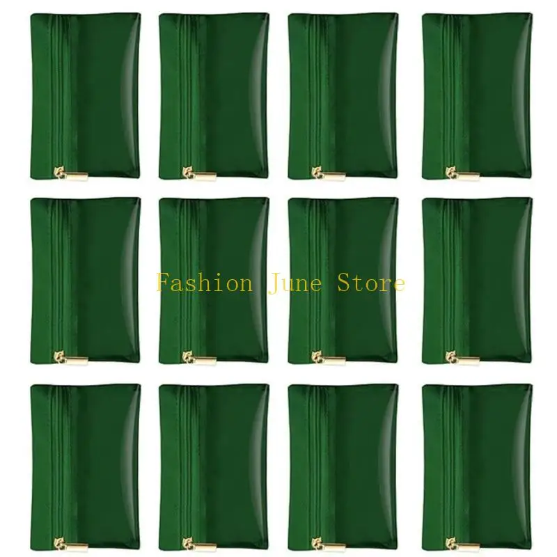 N5KA Fashionable Sturdy Jewelry Pouches 12 Pcs Travel Organizers Bags with Zippered for Jewelry and Small Accessories