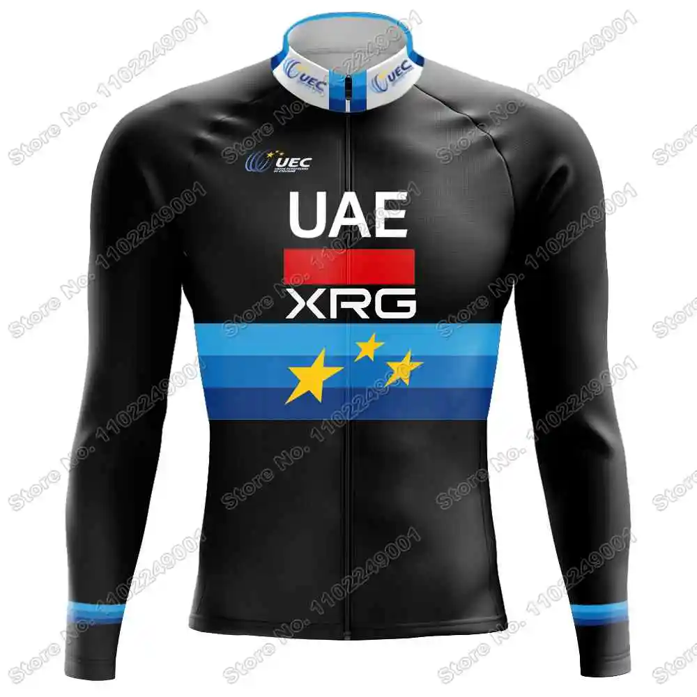2025 فريق الإمارات العربية المتحدة بطل أوروبي لركوب الدراجات طقم جيرسي صيفي وشتوي Tadej Pogaارية ملابس ركوب الدراجات للرجال سترة دراجة الطريق مريلة الجوارب #6