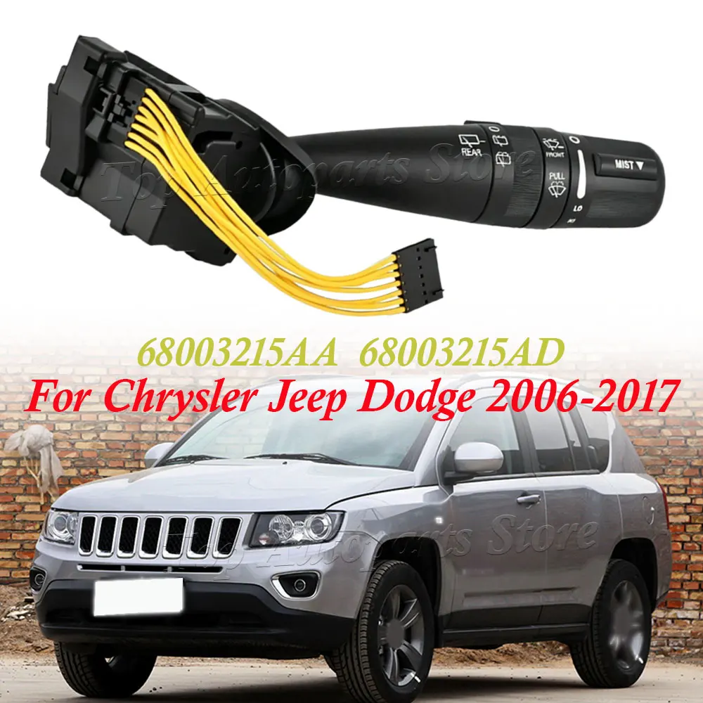 For Chrysler Jeep Dodge 2006-2017 68003215AA 68003215AB New Windshield Wiper Combination Switch Stalk 68003215AC 68003215AD