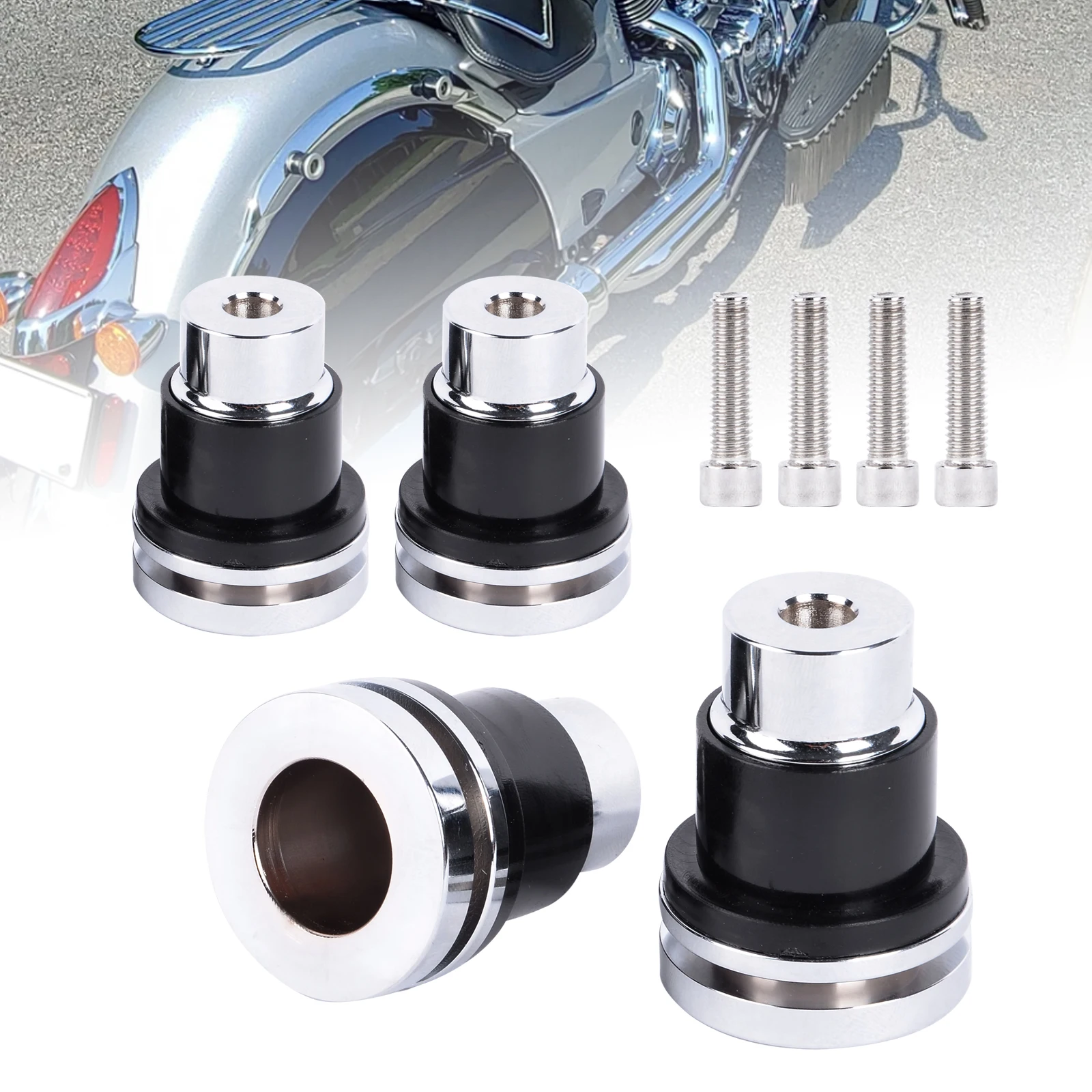 Sissy Bar Mounting Spools Kit Saddlebags Backrest Quick Release Replacement for Indian Chief Classic Dark Horse Chief Vintage 2