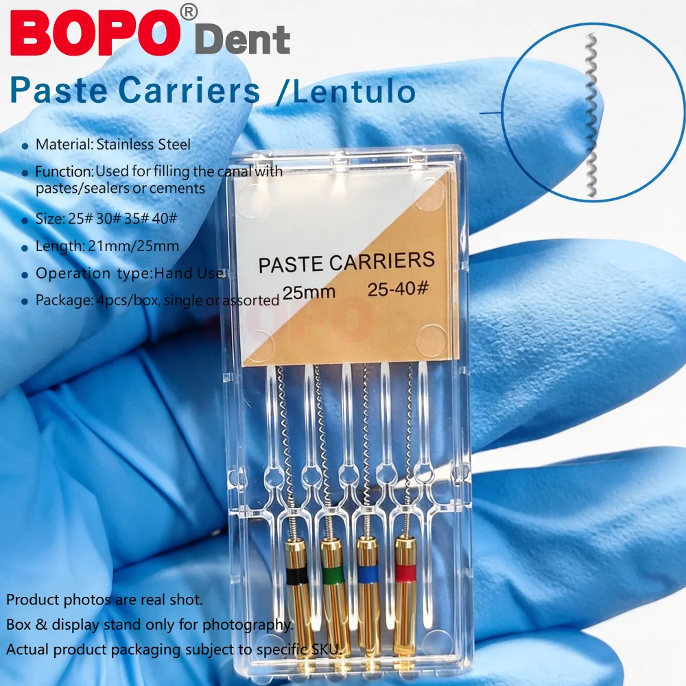 25-40# Dental Paste Carriers 25mm21MM Engine Use Files Dental Lentulo Spiral Dentist Gates Drills Dental Endodontics Instruments