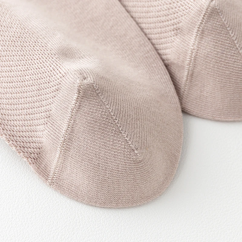 5 Paar Herrensocken aus gekämmter Baumwolle, atmungsaktiv, schwarz, weiß, Business-Langsocken, hochwertige neue Herrensocken in Übergröße EU38-45 – Detail 13