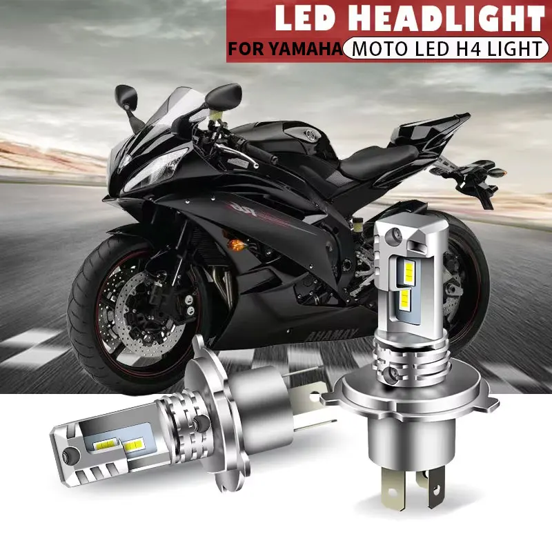 

Motorcycle Headlight 12000LM 60W H4 CSP LED Bulbs Headlight Fanless Wireless Mini Size Design For YAMAHA YZF 600R 1997-2007