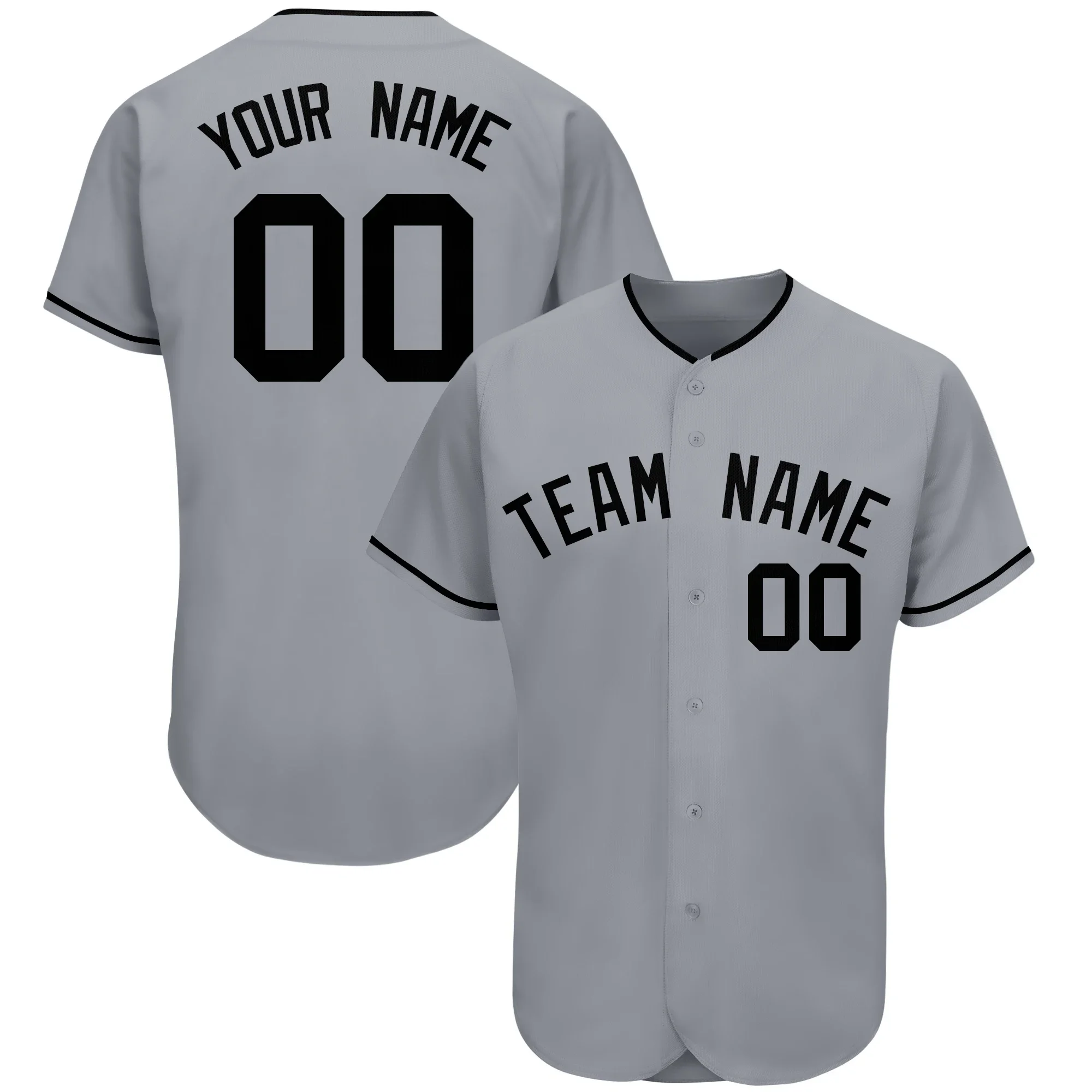 Custom Baseball Jersey Personalized Print Team Name/Numbers Make Your Own Button-down Tee Shirts for Men/Kids Birthday Gift