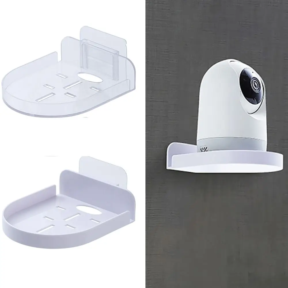 Punch Free Set-Top Box Storage Shelf Detachable Wall Mounted Makeup Placement Rack Space-saving Camera Storage Rack