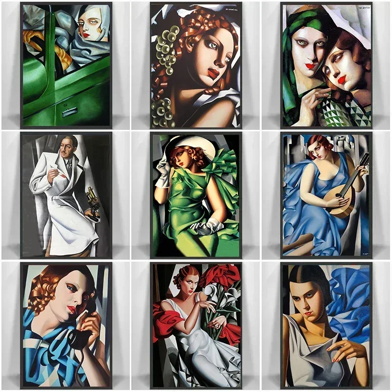 Digital Oil Painting Tamara De Lempicka Abstract Woman Oil Painting By Numbers for Nordic Living Room Decor