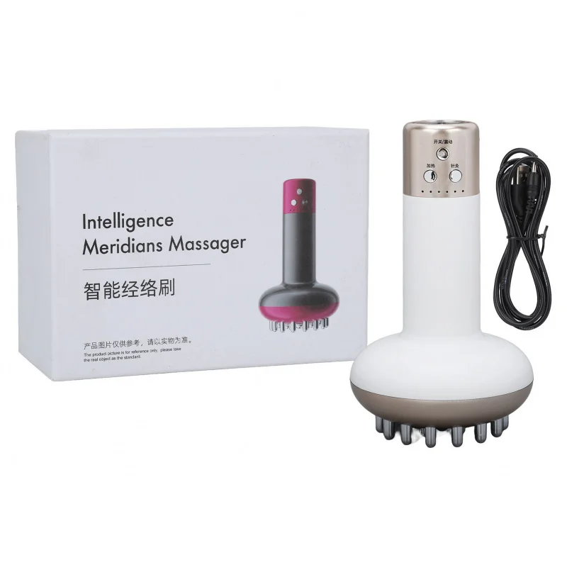 Meridian Brush Massager For Home Use Handheld Massage Brush Portable Massager, Intelligent Electric Meridian Unblocking Device