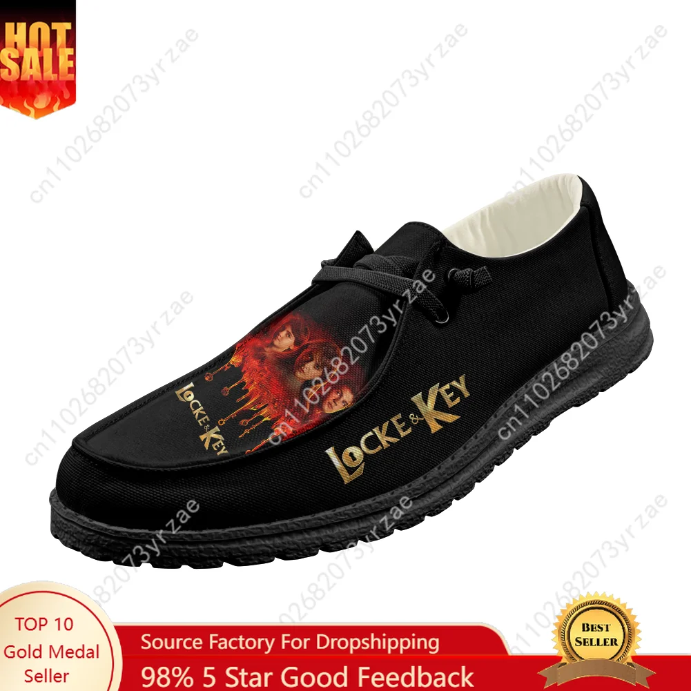 

Повседневная обувь Locke & Key, мужская и женская обувь на плоской подошве, легкая обувь для дома и улицы, модная обувь с популярными узорами, обувь на заказ