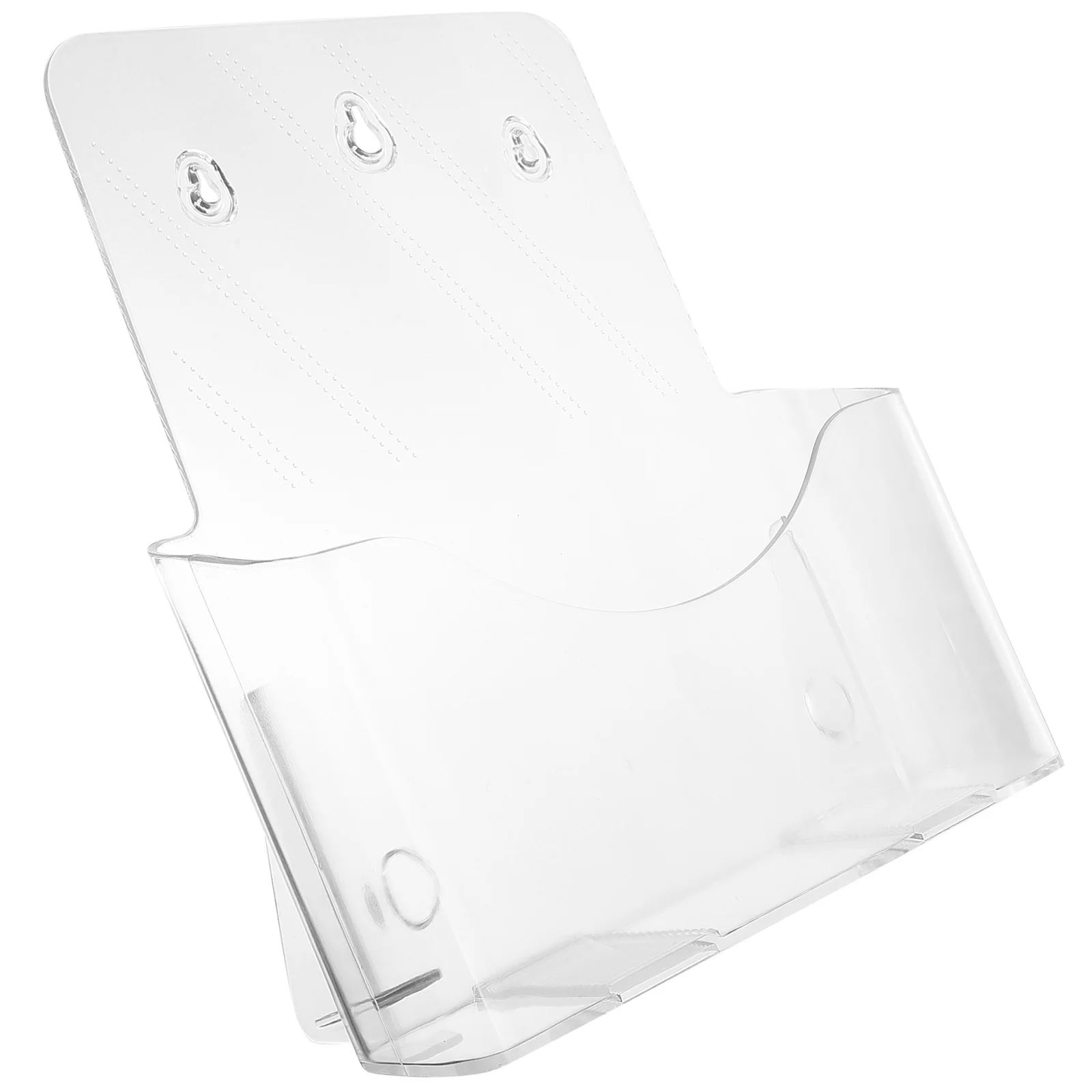 A4 Desktop File Organizer Clear Acrylic Stand For Documents Papers Magazines Brochures Holder Countertop Storage Rack Vertical