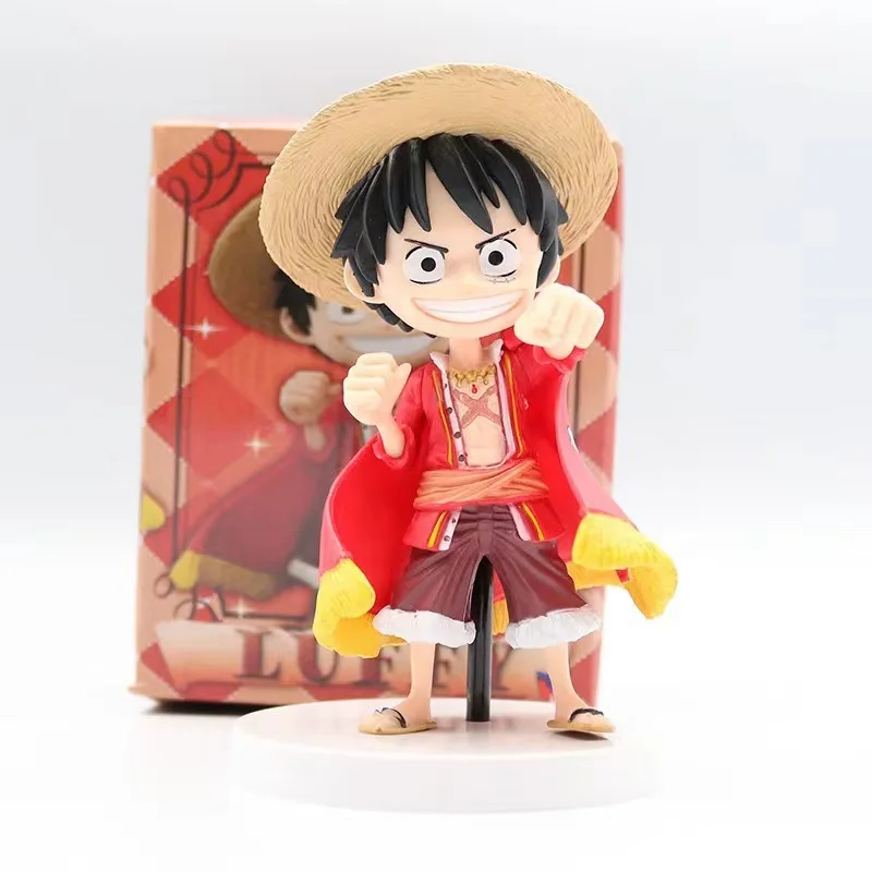 13cm Anime One Piece Monkey D. Luffy Pvc Action Figure Cute Punch Luffy Collection Figurine Toys Kids Gifts Decoration Model