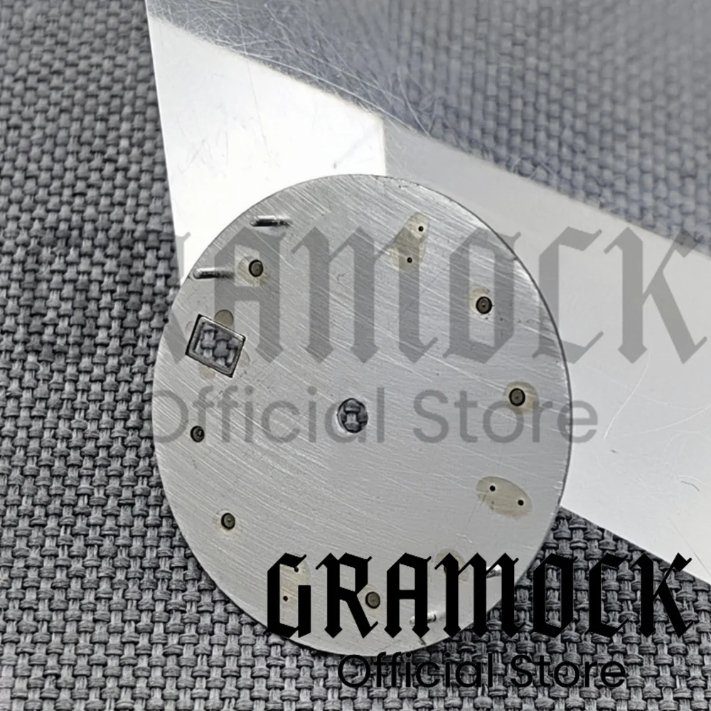 Gramock  Sterile Black White 29mm Watch Dial Fit NH35 NH35A Automatic Movement Fit 3 O'Clock Crown 3.8 O'Clock Crown